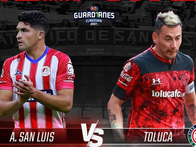 Atlético de San Luis vs Toluca, en vivo, Jornada 10, Liga BBVA MX, Guard1anes 2021