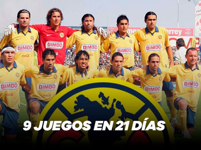América jugó 9 partidos en 21 días en 2007; jugaba dos días seguidos