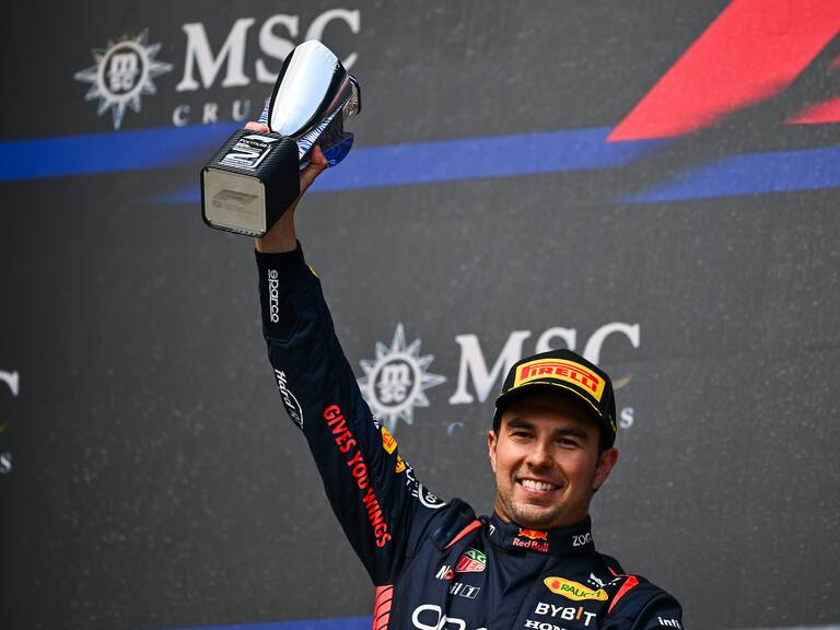 Checo Pérez segundo lugar GP de Bélgica