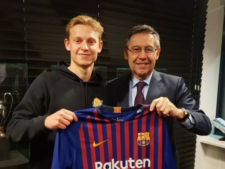 Frenkie de Jong. Foto: Twitter @jmbartomeu