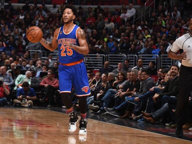 Derrick Rose con los Knicks . Foto: Getty Images