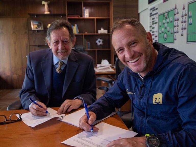 Leopoldo Silva y Andrés Lillini. Foto: Twitter @Pumasmx