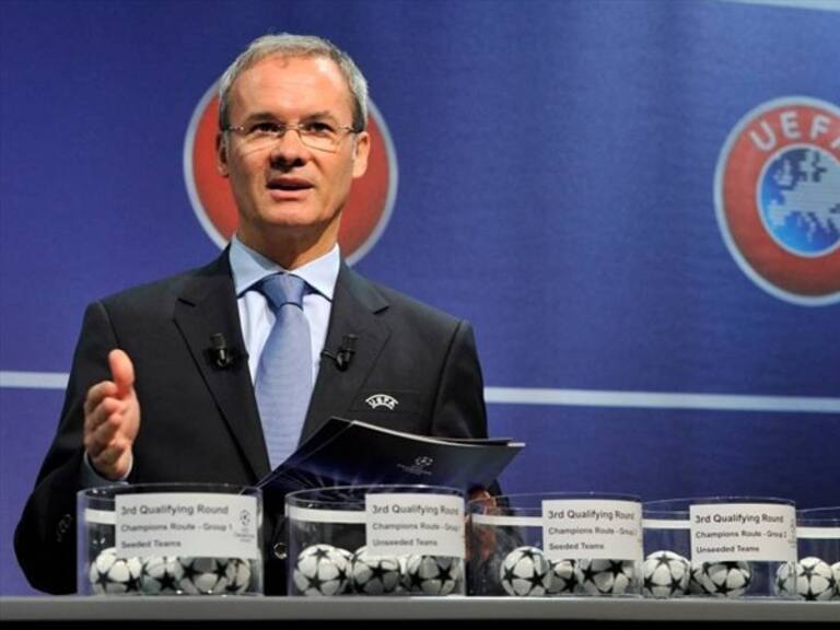 Bombos para el sorteo de la Champions League . Foto: Getty Images