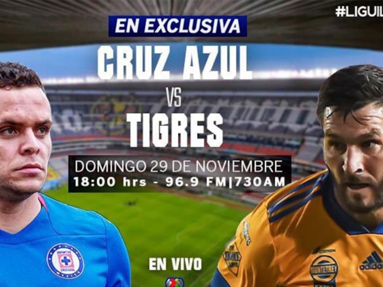 Cruz Azul vs Tigres. Foto: especial