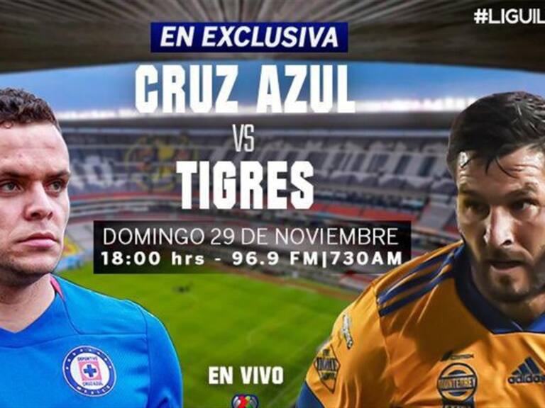 Cruz Azul vs Tigres. Foto: especial