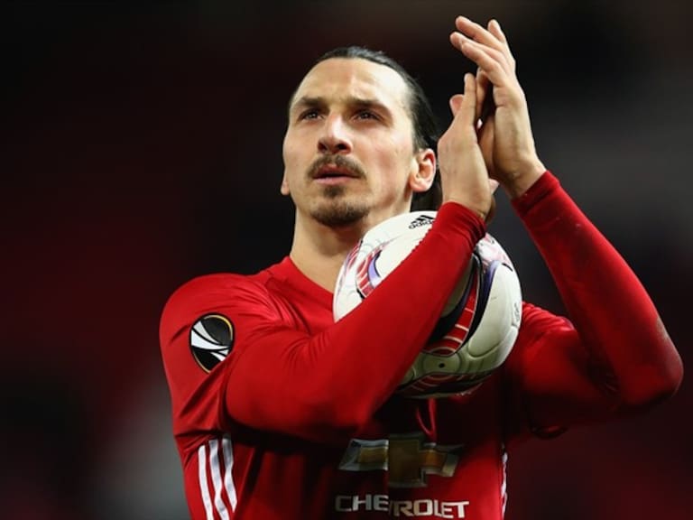 Zlatan Ibrahimovic con Manchester U. Foto: Getty Images