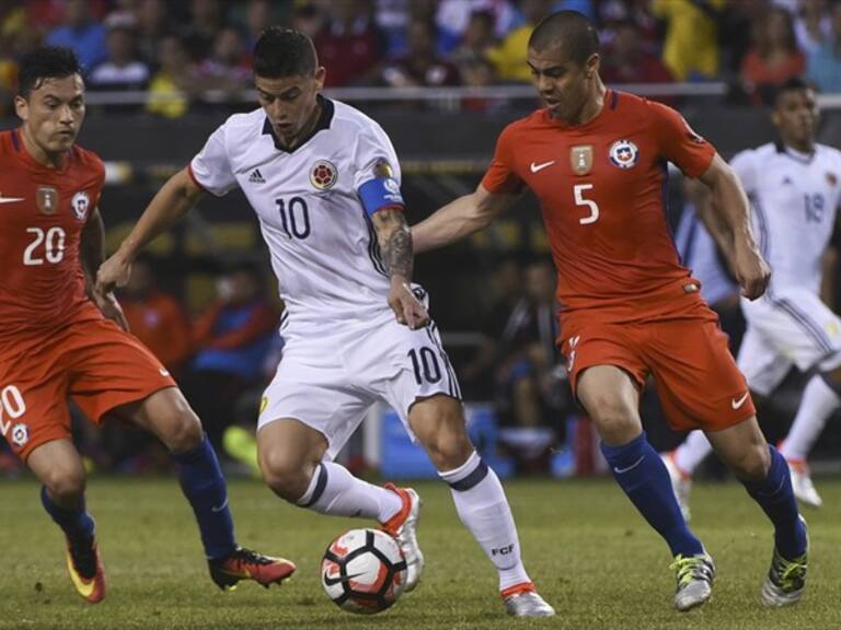 Colombia vs Chile . Foto: Getty Images