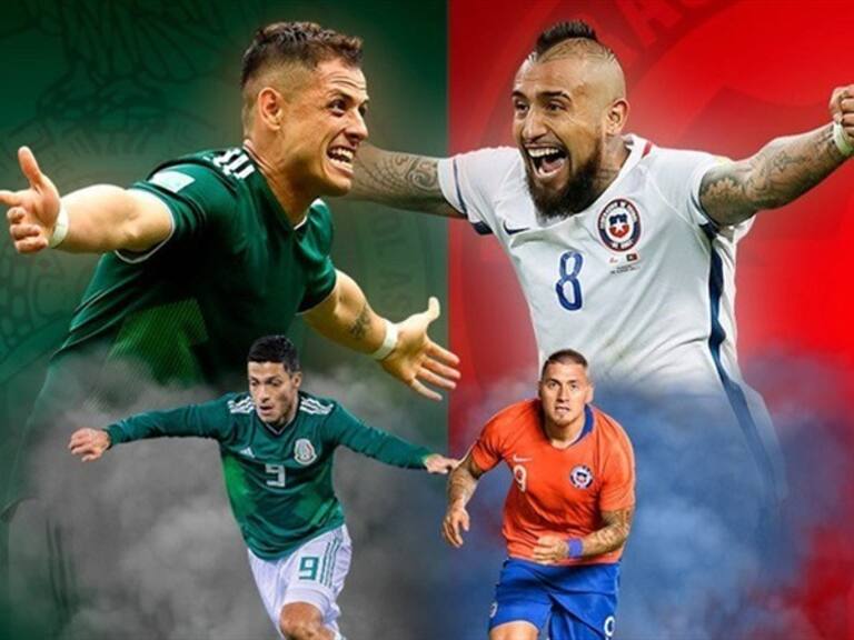México vs Chile. Foto: WDeportes