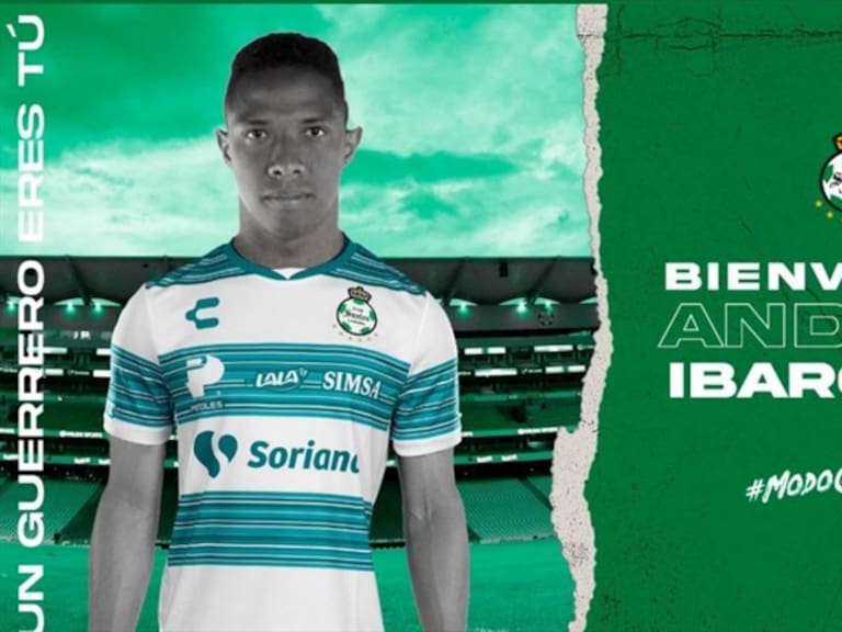Andrés Ibargüen a Santos. Foto: twitter @ClubSantos