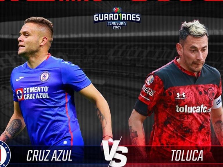 Cruz Azul vs Toluca. Foto: Wdeportes