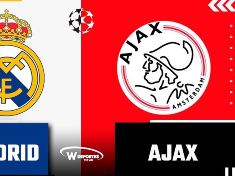 Real Madrid vs Ajax en vivo online. Foto: W Deportes