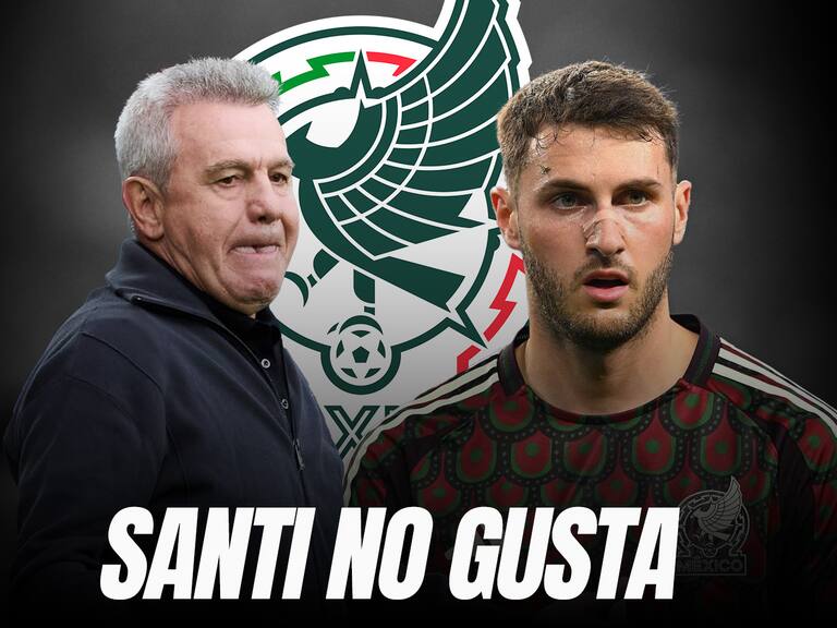 Javier Aguirre le baja el dedo a Santiago Giménez