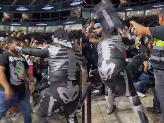 L.A Park golpea a un aficionado en la Arena Potosí