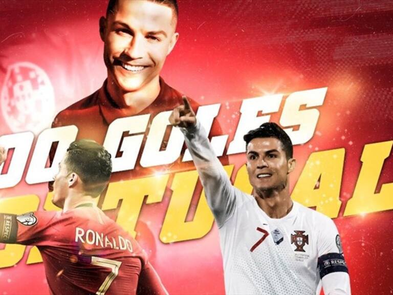 Cristiano Ronaldo 100 goles Portugal. Foto: W Deportes
