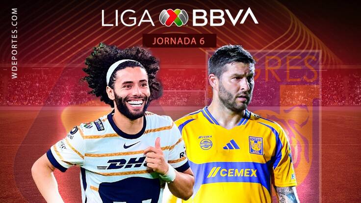 Pumas vs Tigres: EN VIVO, dónde, cuándo y a qué hora ver la Jornada 6 del Apertura 2024