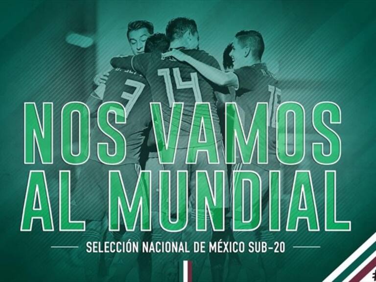 México va al Mundial Sub-20. Foto: Twitter, @miseleccionmx