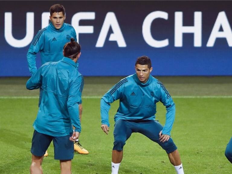 CR7 en la práctica previa al encuentro de hoy. Foto: Getty Images