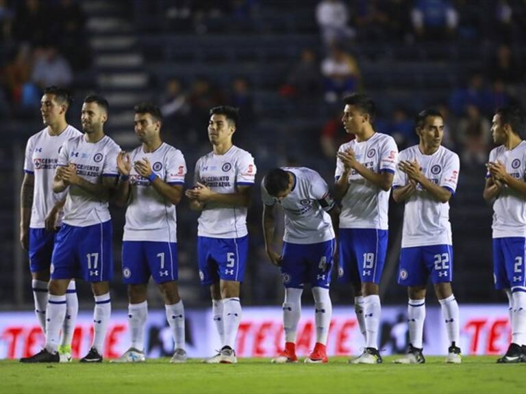 Cruz Azul durante la tanda de penales. Foto: Getty Images
