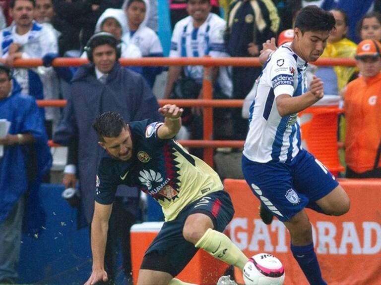 Guido Rodríguez jugando contra Pachuca. Foto: Getty Images