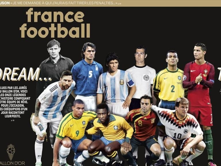 Balón de Oro Mejor once de la historia. Foto: France Football