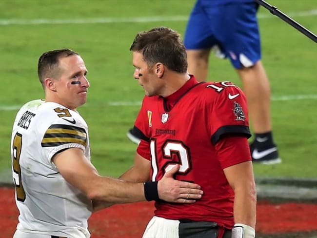 Brady vs Brees, dos leyendas que se enfrentan por primera vez en Playoffs