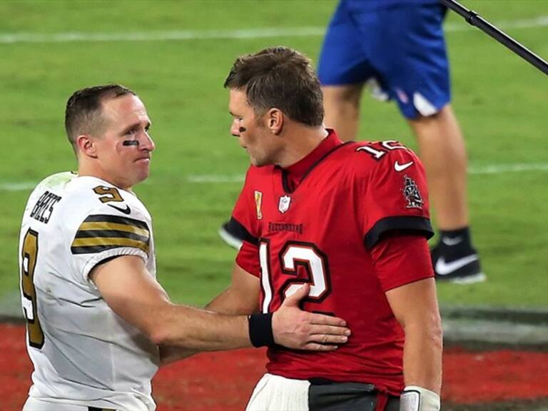 Drew Brees y Tom Brady. Foto: Getty Images