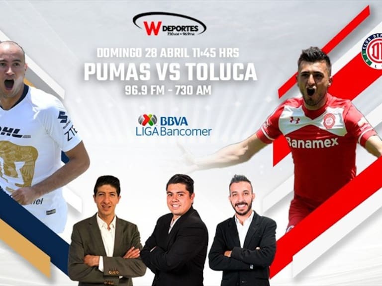 Pumas vs Toluca. Foto: