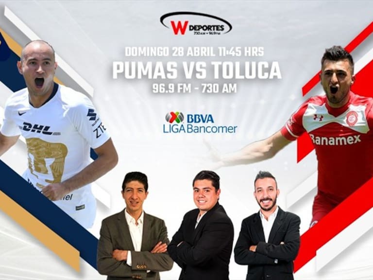 Pumas vs Toluca. Foto: