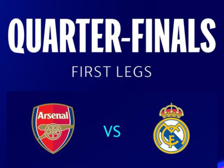 Arsenal vs Real Madrid: EN VIVO, dónde, cuándo y a qué hora ver la Ida de los Cuartos de Final de la Champions League