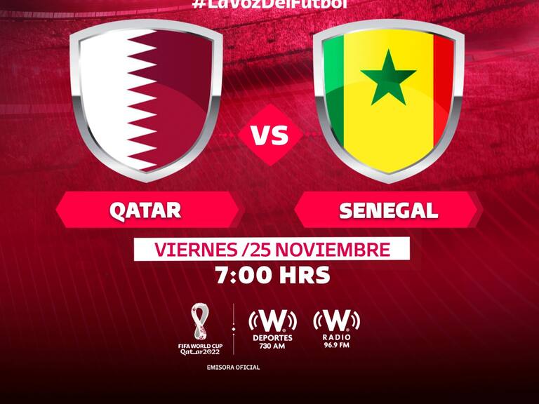 Qatar vs Senegal  en la jornada 2 de la Copa del Mundo de Qatar 2022