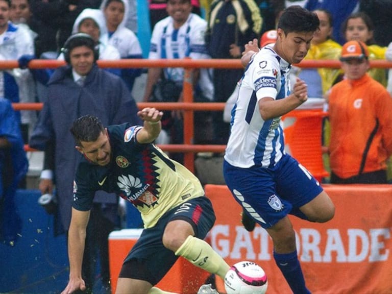 Guido Rodríguez jugando contra Pachuca. Foto: Getty Images