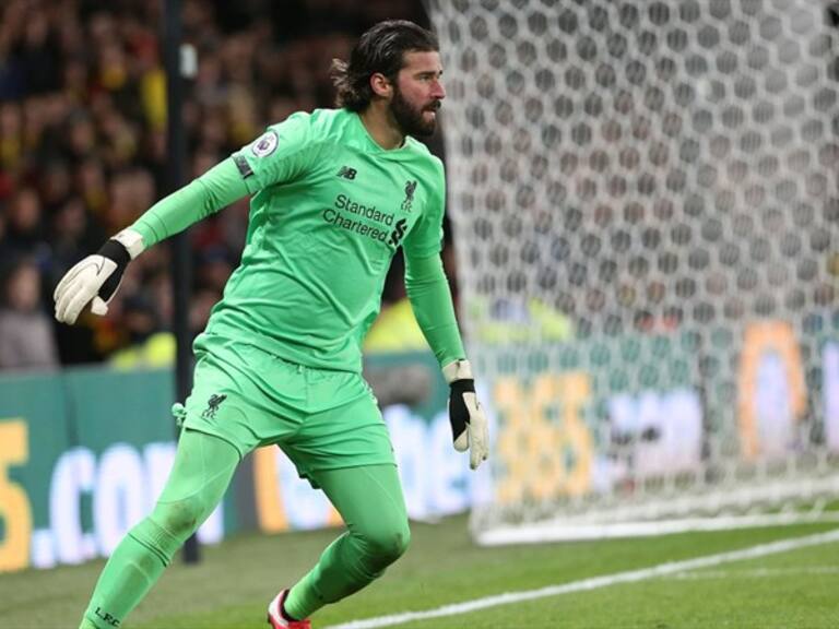 Alisson Becker en un juego con el Liverpool . Foto: Getty Images