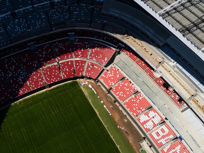 ¡Espectacular! Se filtra video del interior del Estadio Azteca: Así luce su nueva iluminación roja rumbo al Mundial 2026