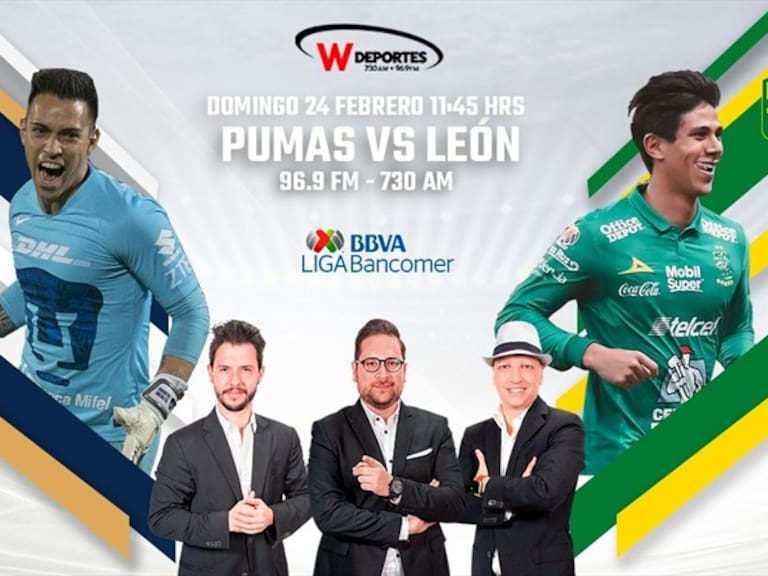 Pumas vs León en vivo y en directo online . Foto: W Deportes