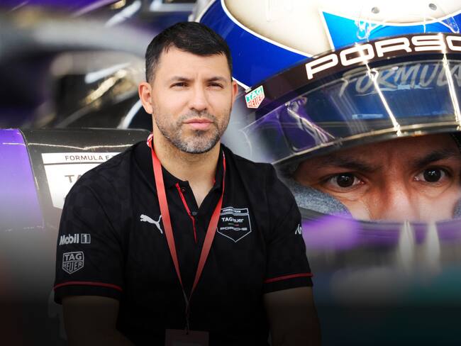 Kun Agüero debutó en la Fórmula E; sorprendió y le pidieron que bajara la velocidad