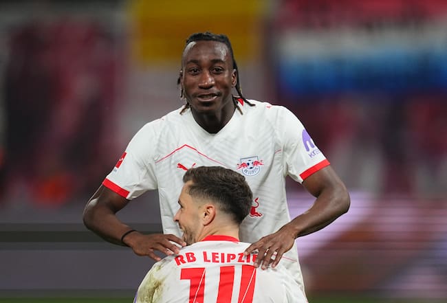 Celebración de Yan Diomande en el Red Bull Arena