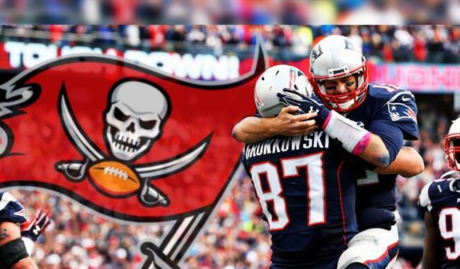 Rob Gronkowski y Tom Brady juntos en Tampa Bay. Foto: Getty Images / W Deportes