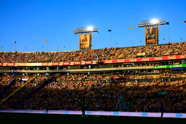 Vista general de las gradas previo al partido de la jornada 15 entre Tigres UANL y Monterrey como parte del Torneo Clausura 2025 de la Liga MX