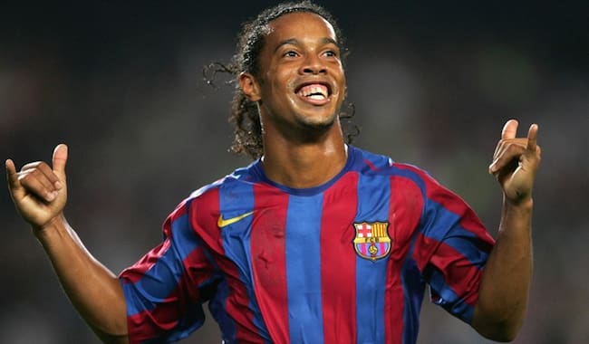 Ronaldinho en su paso por el Barcelona. Foto: Getty Images