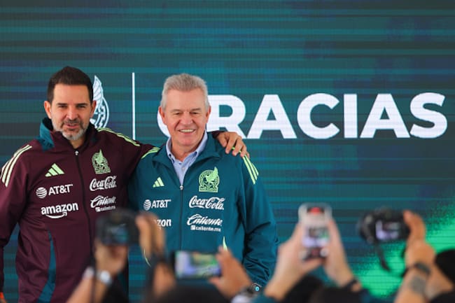 Duilio Davino y Javier Aguirre