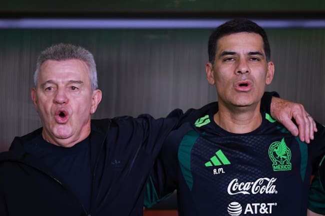 Javier Aguirre y Rafa Márquez