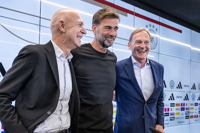 Bernd Neuendorf y Jürgen Klopp