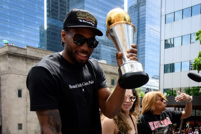 Kawhi Leonard fue el MVP de las Finales en 2019