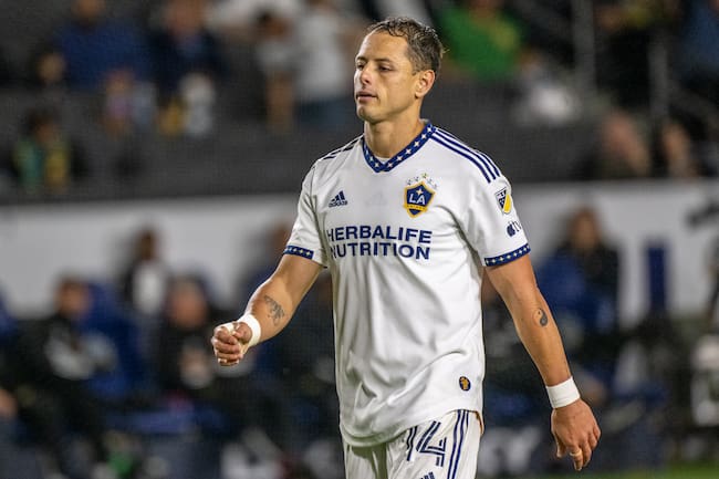Chicharito con el LA Galaxy.