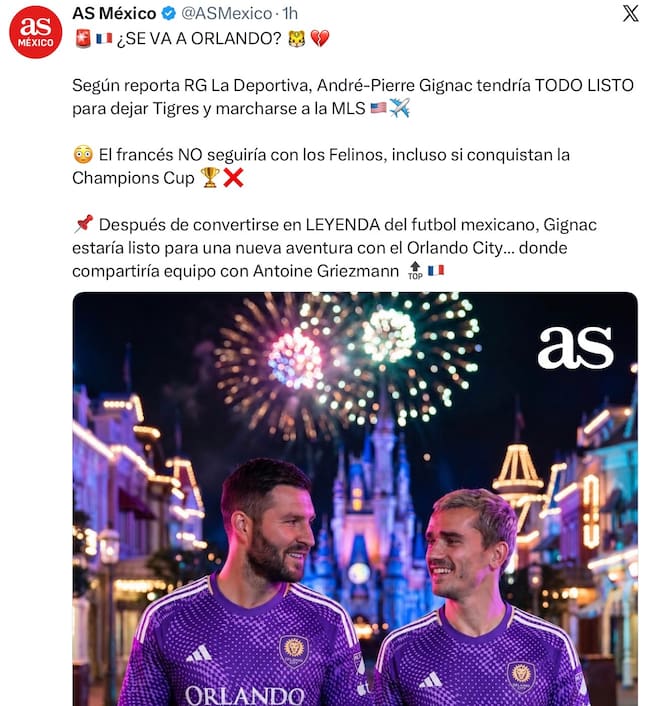 Orlando City y Gignac