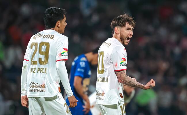 Canelo Angulo celebrando triunfo de Toluca vs Pumas