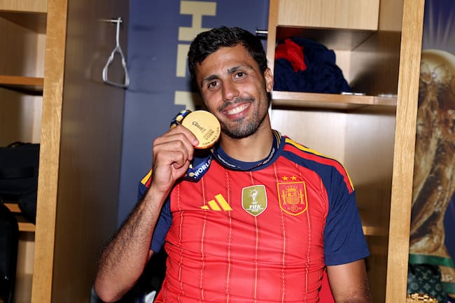 Rodri con la medalla de campeón del Mundial 2026