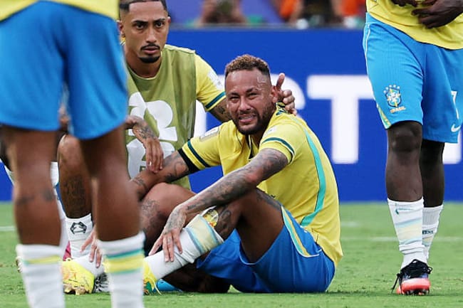 Neymar con la Selección de Brasil