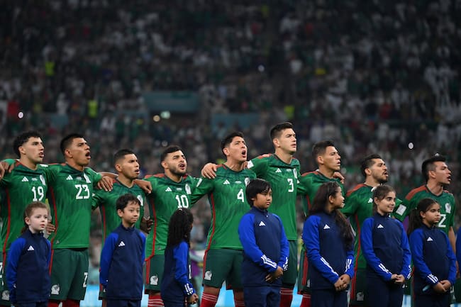 México durante su último partido en la Copa del Mundo de Catar 2022