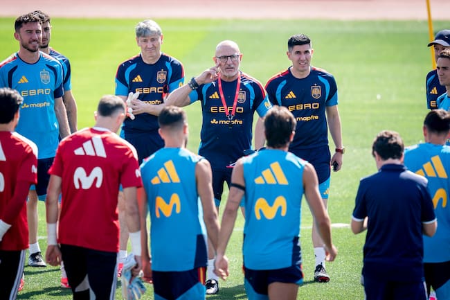 Luis de la Fuente con la Selección Española